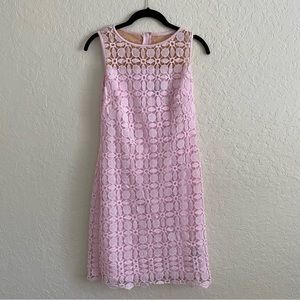Lauren Ralph Lauren Illusion Lace Pink Dress